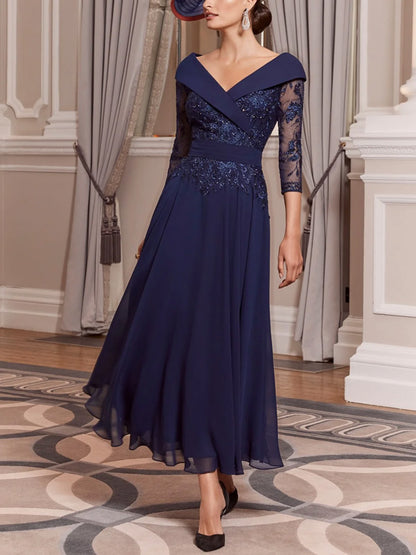 Lace Temperament Evening Party Women's Dress