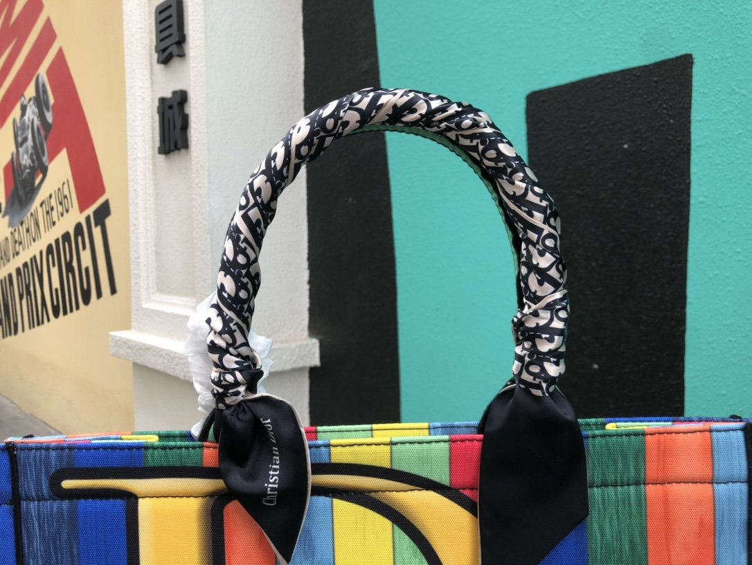 Dior Mini Dior Bag Black Strass Cannage Satin Women