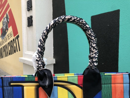 Dior Mini Dior Bag Black Strass Cannage Satin Women