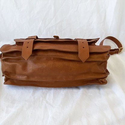 Proenza Schouler  Saddle Brown Leather Large PS1 Satchel Bag