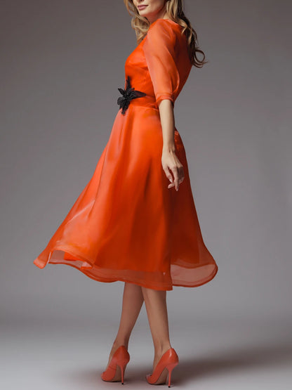 Temperament Organza Elegant Women's Dress