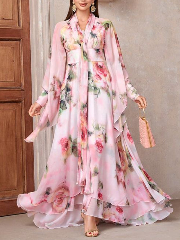 Chiffon Temperament Elegant Beach Vacation Women's Dress