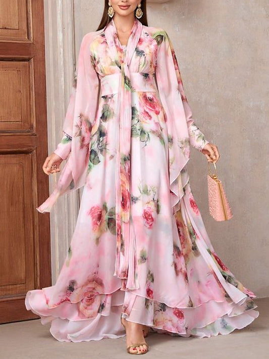 Chiffon Temperament Elegant Beach Vacation Women's Dress