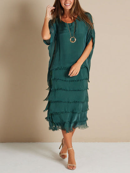 Straight temperament chiffon temperament women's dress