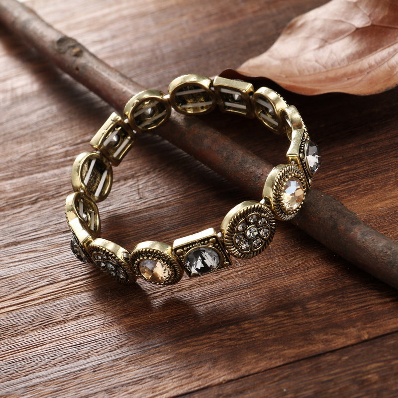 Vintage Turquoise Ethnic Boho Charm Bracelet