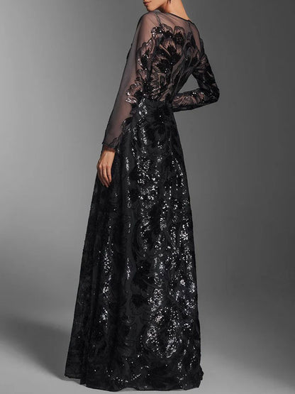 Women's Transparent Mesh Gown