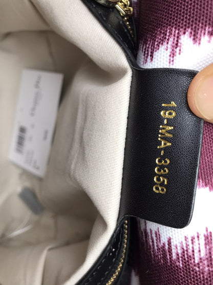 CHRISTIAN DIOR  Canvas Medium D-Stripes Lady D-Lite Pink