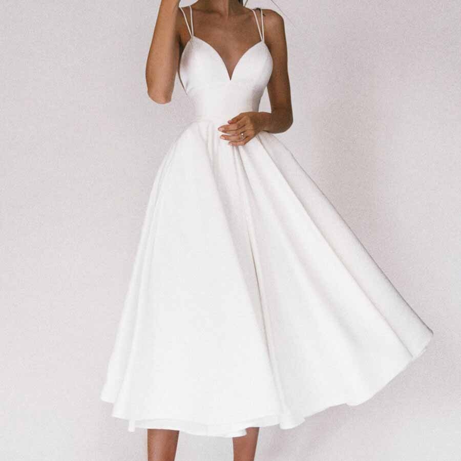 loveedsTM-Elegant Guest Wedding Fomral Long Party Dresses for Women Summer White Sexy Slip Backless Ball Gown Midi vestidos Casual