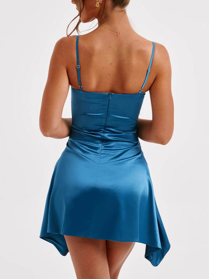 loveedsTM-Irregular Strap Mini Dress