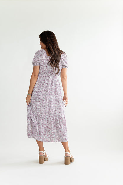 loveedsTM-Lavender Haze Floral Dress