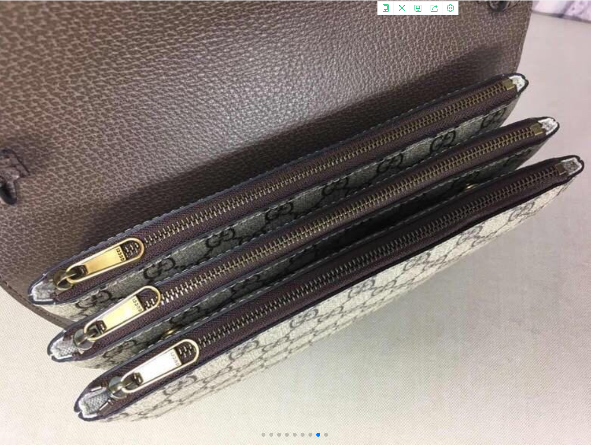 GUCCI GG Supreme Ophidia Web Sherry