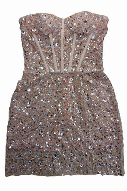 loveedsTM-New style tube top dazzling dress-vx