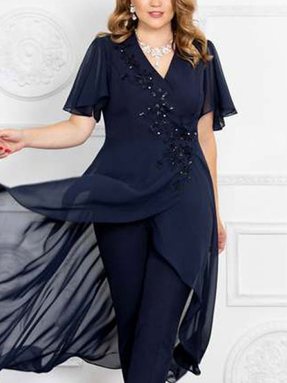 Elegant and simple temperament ladies suit