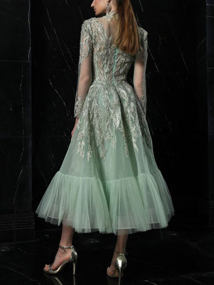 See-through Mesh Elegant Dress