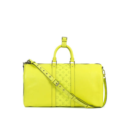 Louis Vuitton Yellow Taigarama Keepall Bandouliere 45
