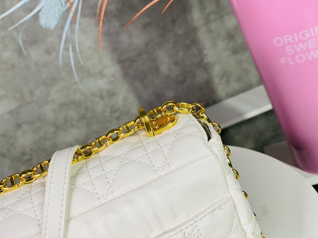 Dior Large Dior Caro Bag Black Supple Cannage Calfskin Women