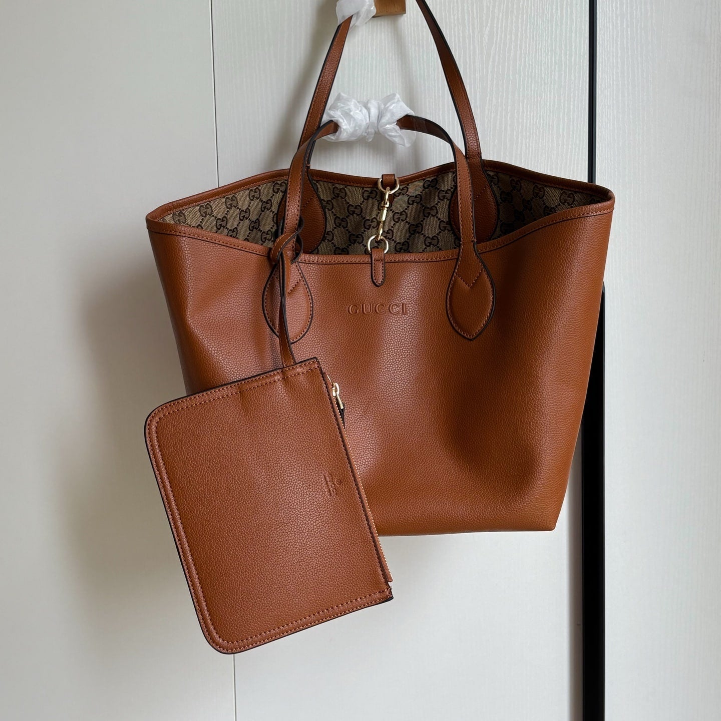 GUCCI TOTISSIMA SMALL REVERSIBLE TOTE BAG BROWN 30CM ‎839124 AAFEQ 2743