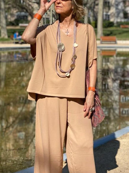 Comfortable Vacation Cotton Linen Women's Suits