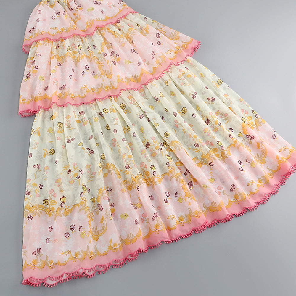 loveedsTM-Backless strappy slim waist cake dress