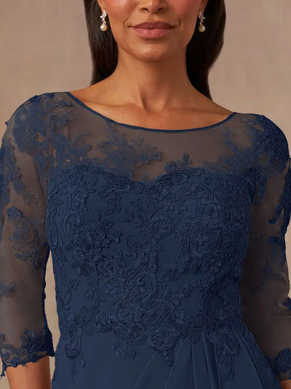 Lace and Chiffon Women's Dress