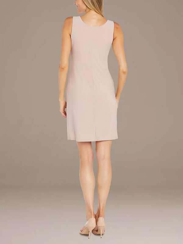 Short Sheath Dress with Embroidered Jacket