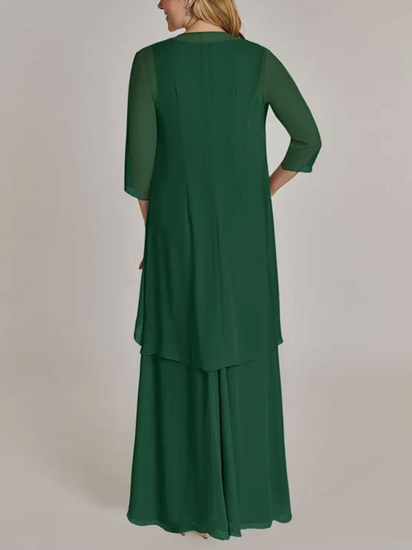A-line Chiffon Elegant Women's Dress