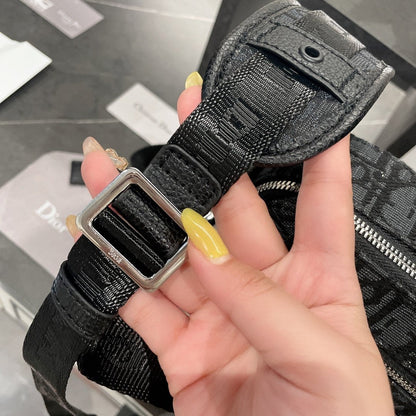 Dior Safari Messenger Bag Black Canvas