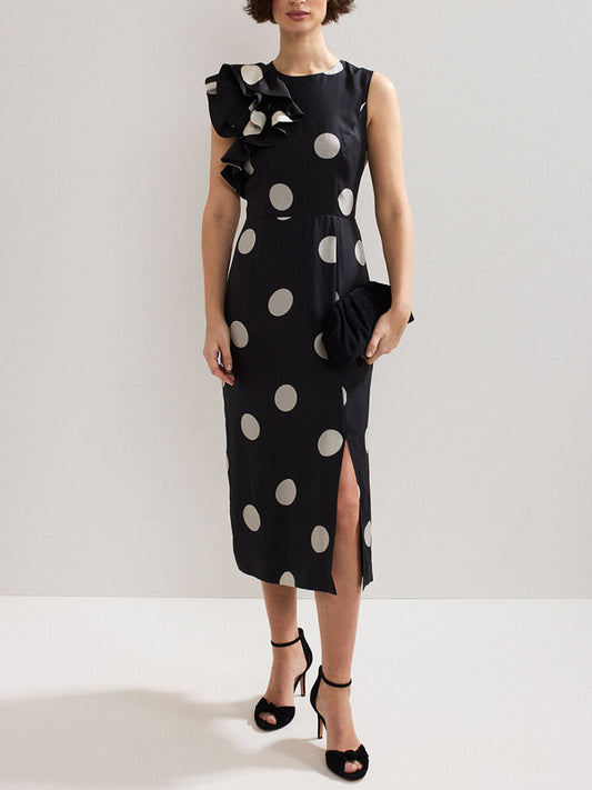 A-line Silhouette With Ruffles Women's Dress