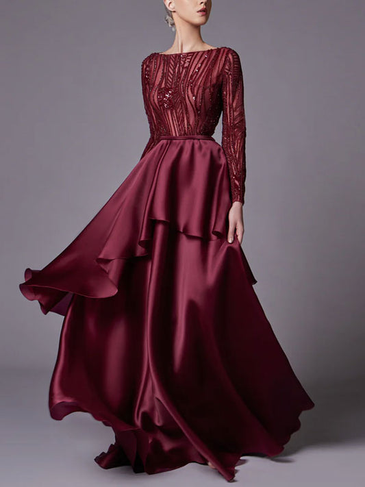 Tiered Hand Beaded Dress