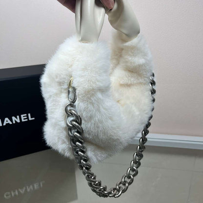 CHANEL Plush Designer Shoulder Top Handle Bag Crossbody Underarm Top Handle Bag For Women