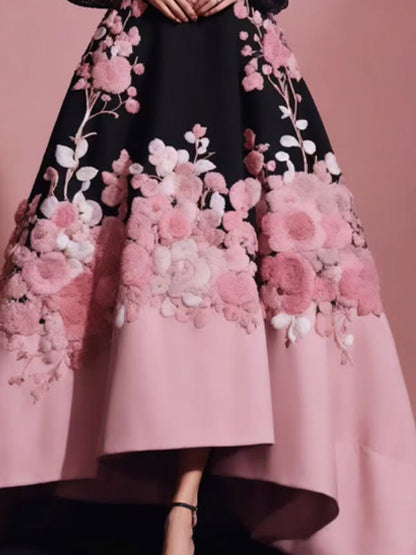 Elegant Satin Off-shoulder Evening Dress