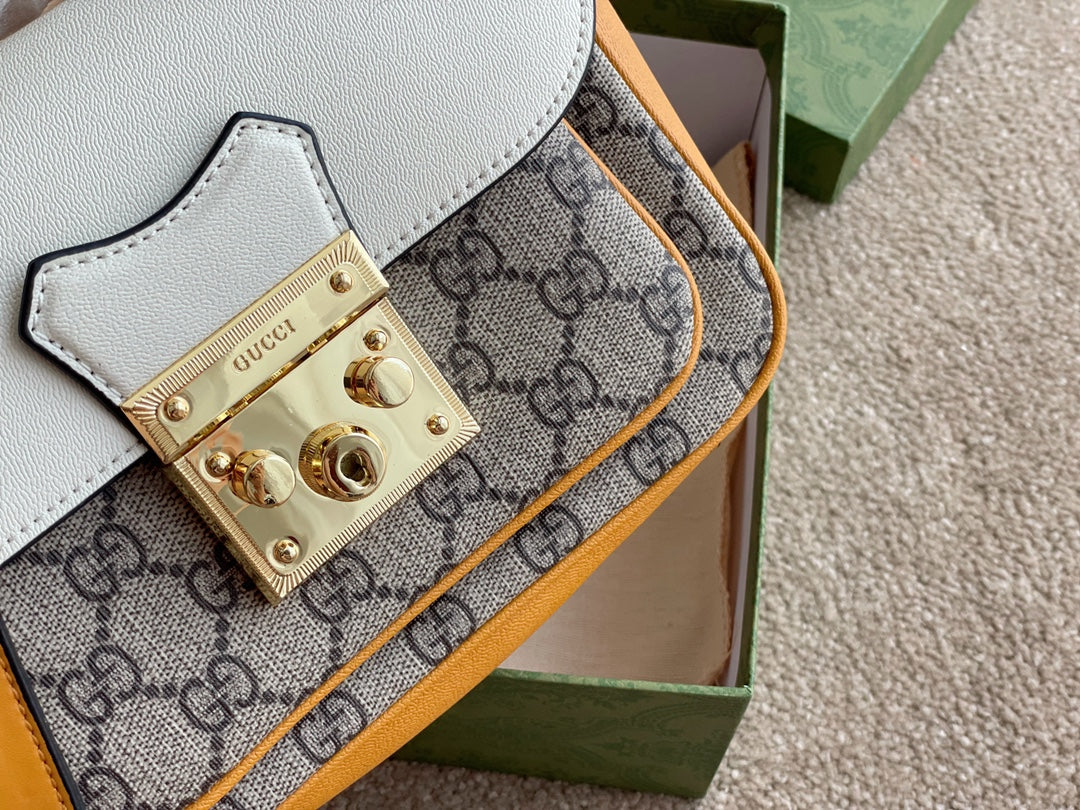 Gucci Padlock Front Pocket Flap Shoulder Bag