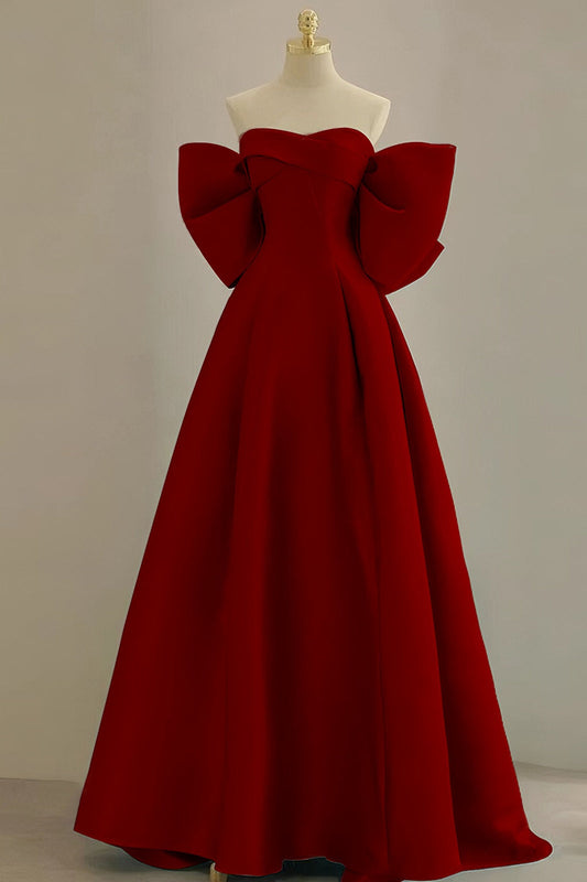 loveedsTM-red bow evening dress