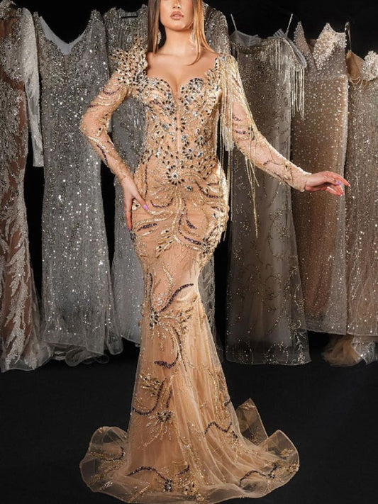 Tassels Elegant and Refined Women's Dress