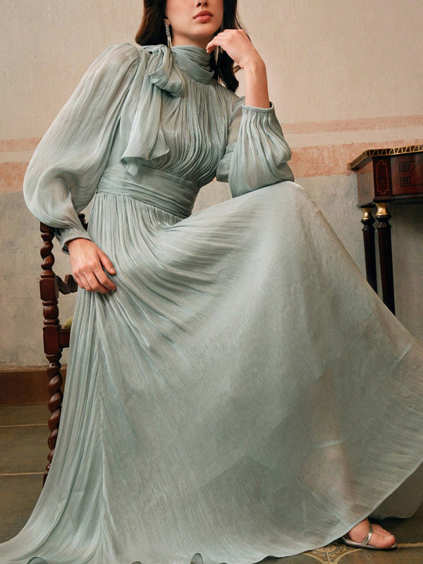 Elegant Bow at Waist Women's Dress