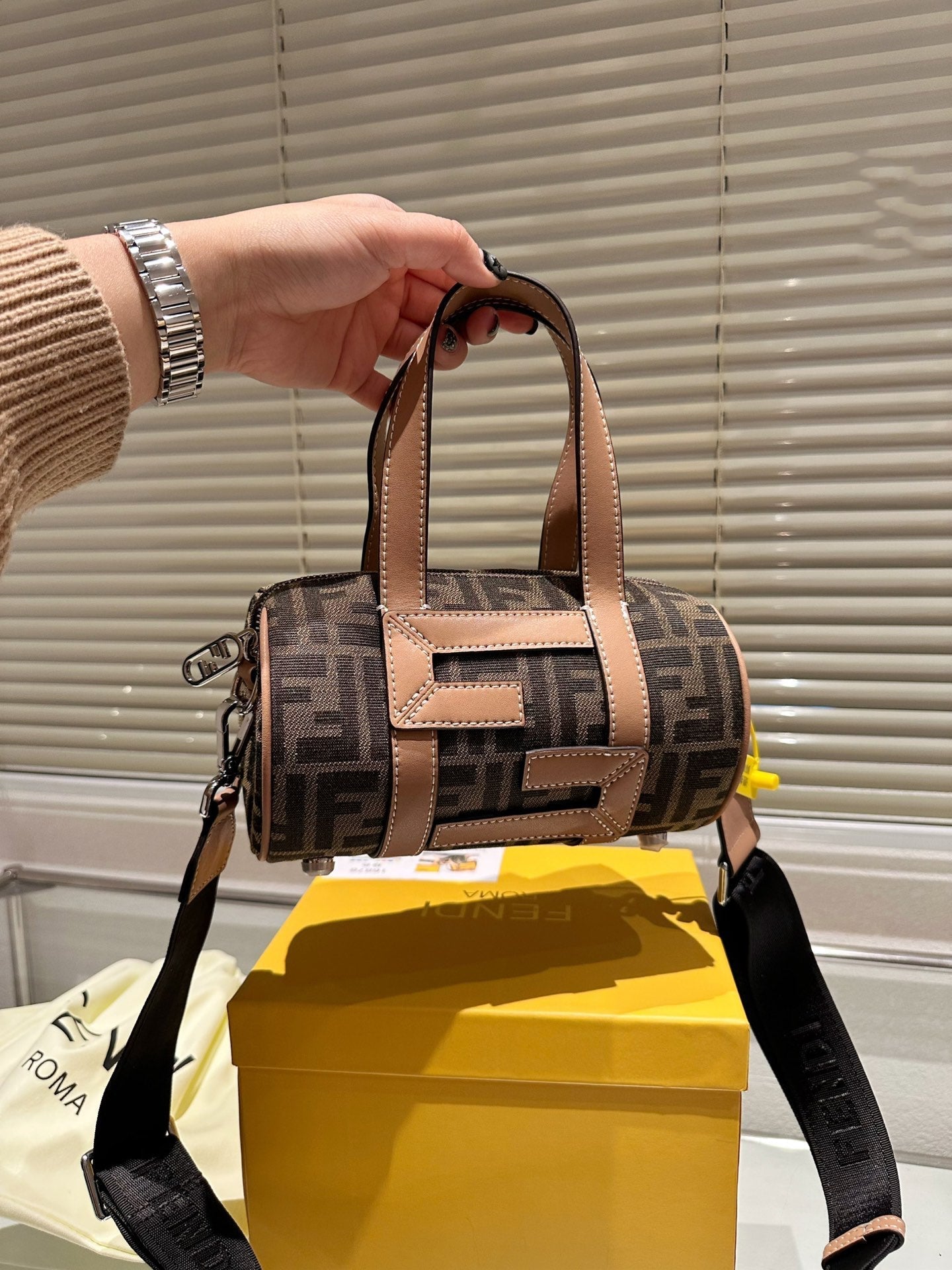 FENDI MINI BAG 7VA570 KHAKI