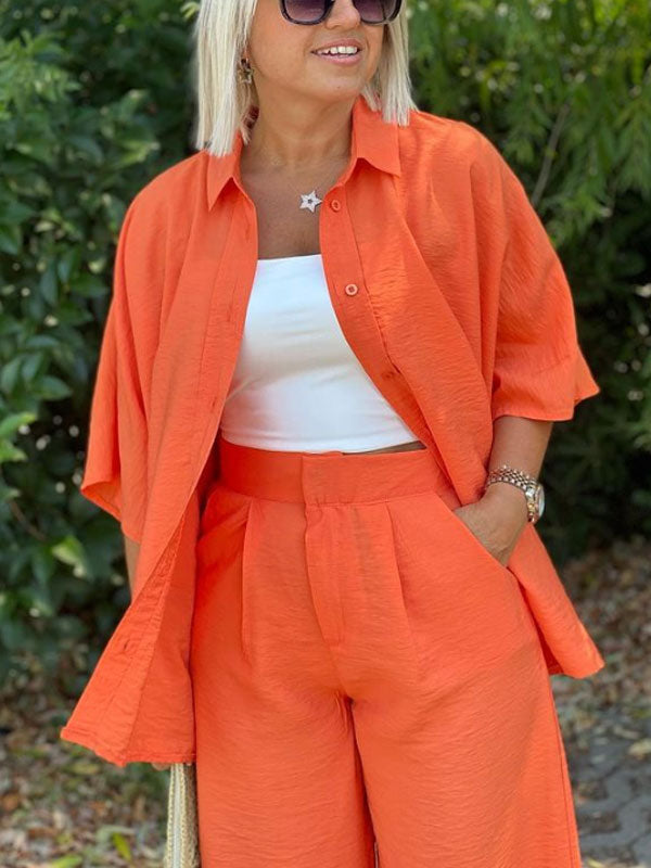 Simple Temperament Shirt Women's Suit