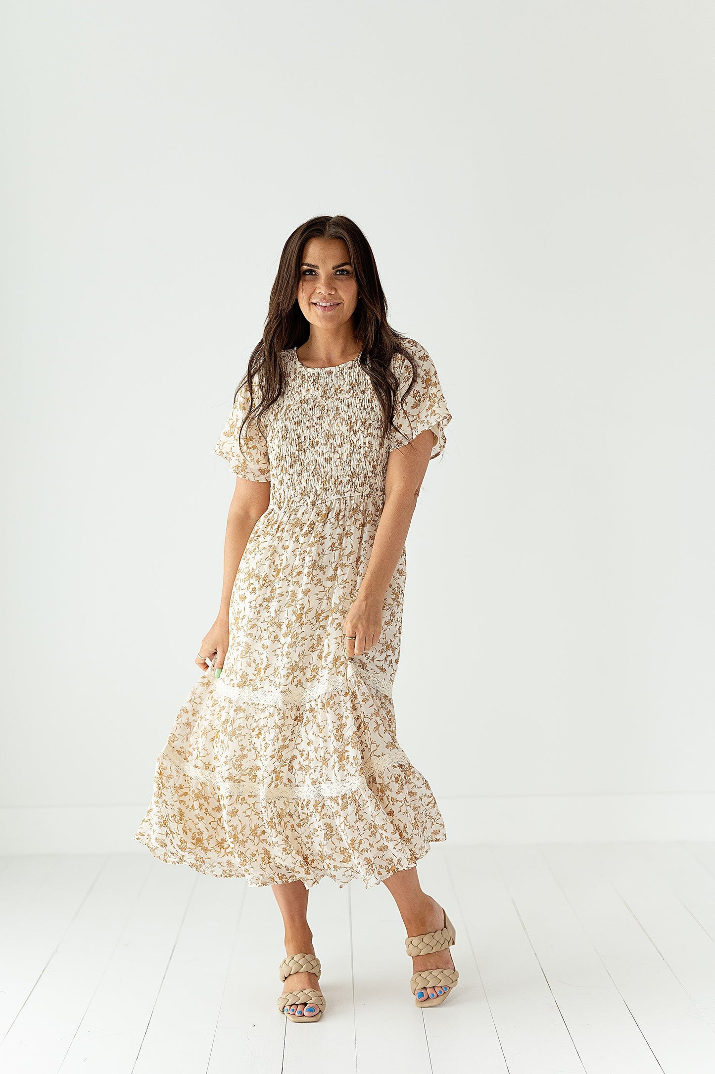 loveedsTM-Ramona Tiered Dress in Ivory