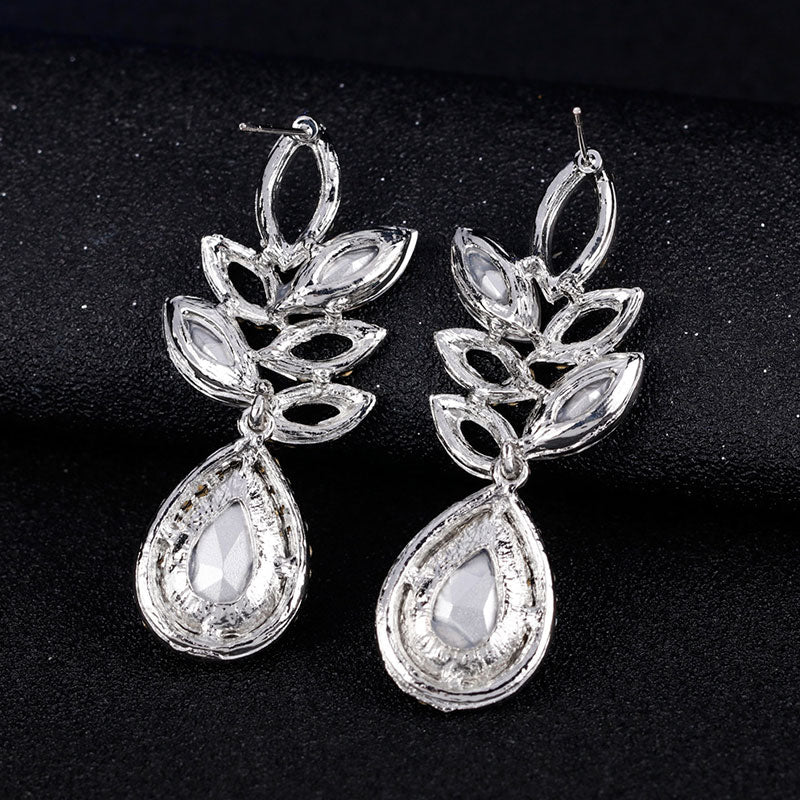 High-grade crystal temperament bridal earrings