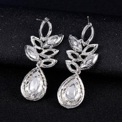High-grade crystal temperament bridal earrings
