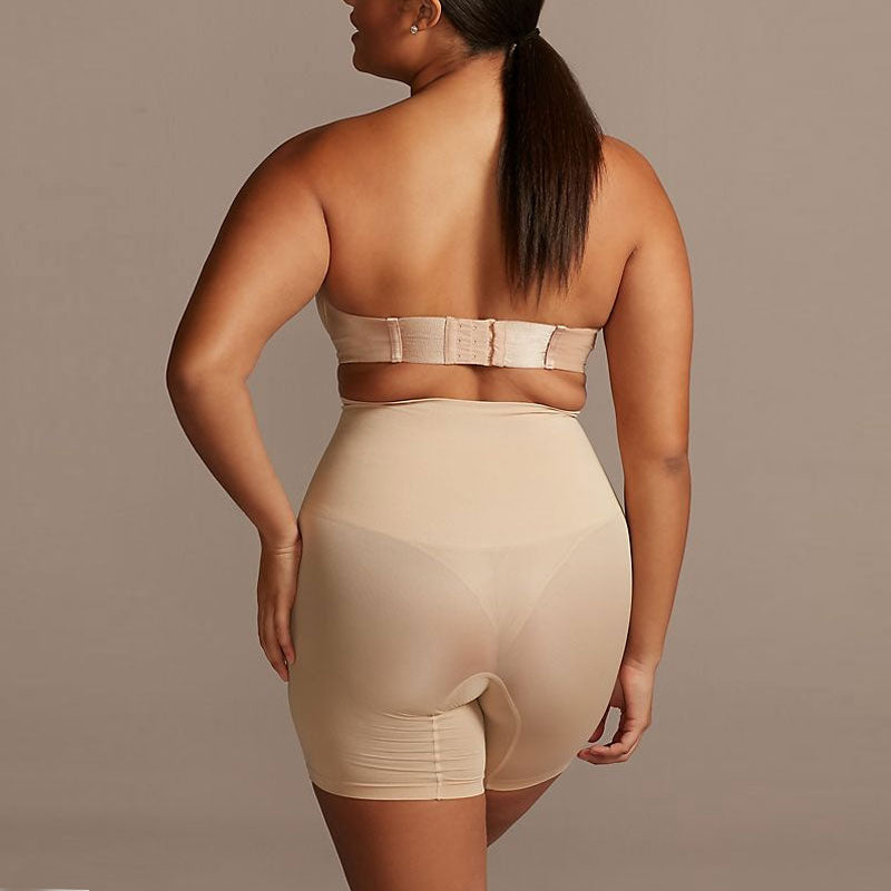 mid rise upper thigh shapewear shorts