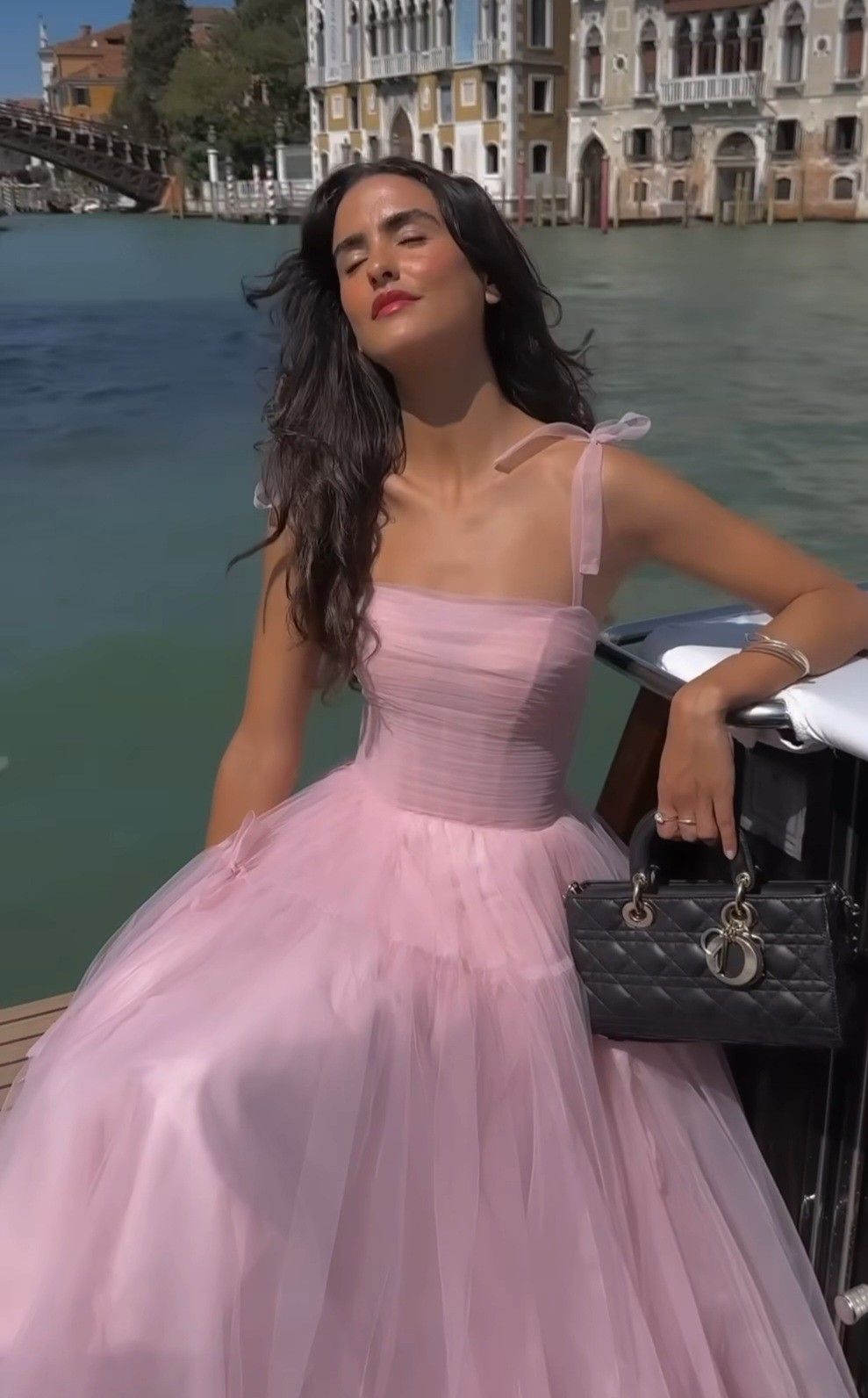 Pink A Line Spaghetti Strap Tulle 18th Birthday Dress Prom Dress SH3848
