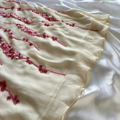 Pink gradient gorgeous fashion exquisite beading long chiffon elegant ball gown evening dress party dress gh3288