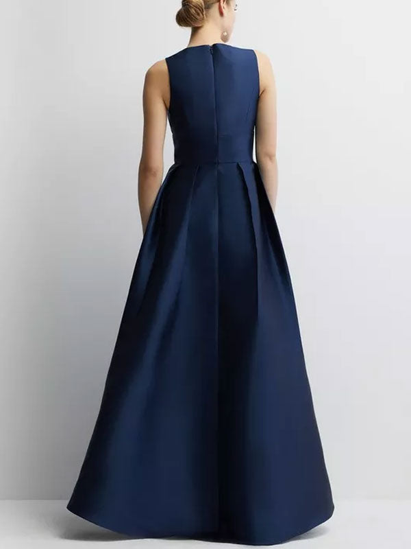 Petite Plunge Waterfall Maxi Dress