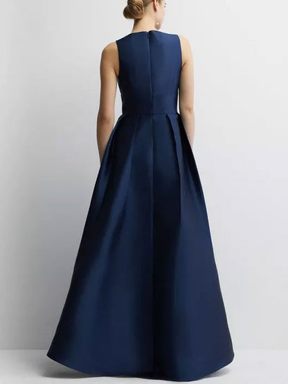 Petite Plunge Waterfall Maxi Dress