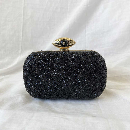 Diane von Furstenberg Crystal Evil Eye Clutch