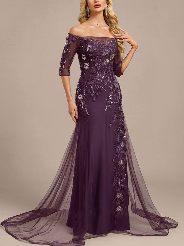 Mermaid Off-the-shoulder Tail Evening Dress