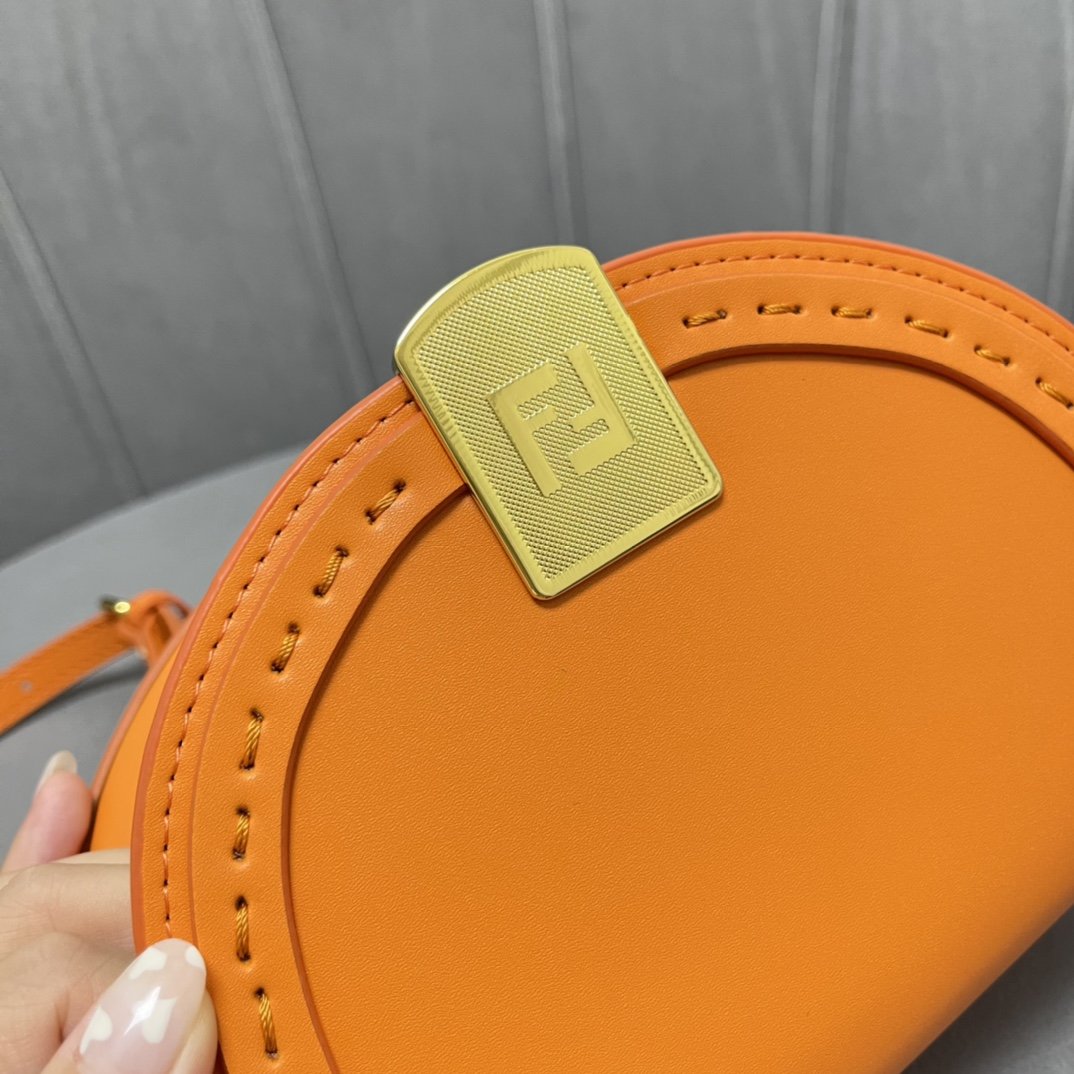 Fendi Moonlight Clementine Orange  Satchel Crossbody Bag