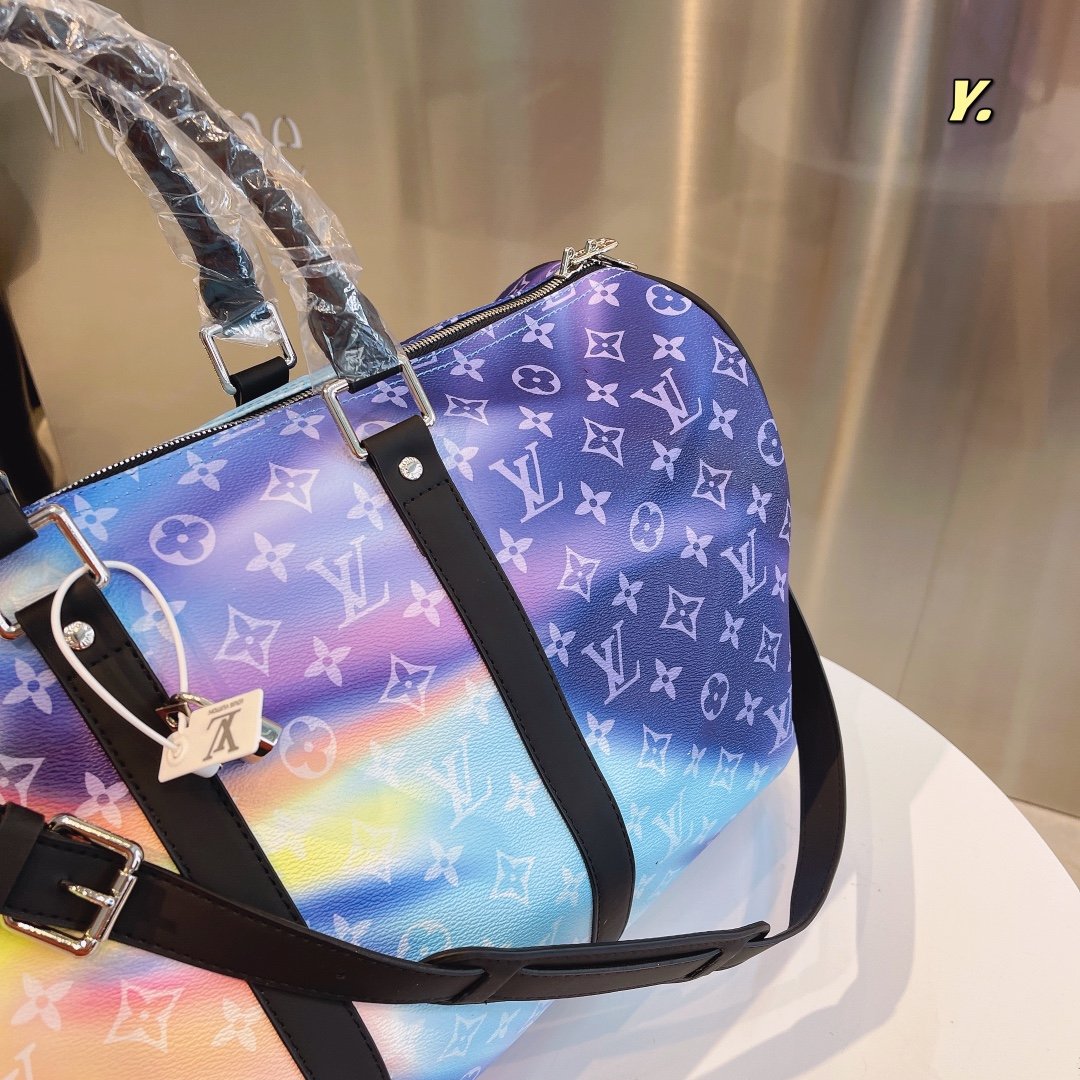 Louis Vuitton Tie Dye Monogram Sunset Keepall Bandouliere 50
