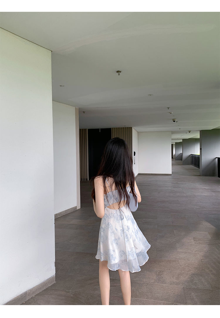 loveedsTM-Summer Party Midi Elegant Dress Women Strap Sexy Design High Wasit Vintage Casual Dress Sleeveless Chiffon Sweet Dress